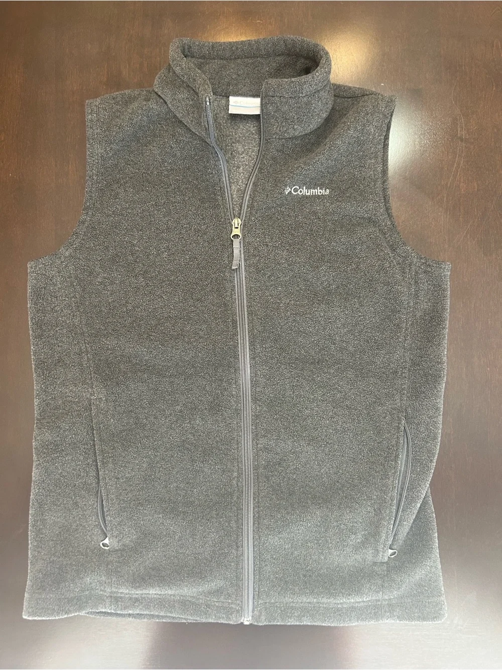 Columbia Boys' Charcoal Fleece Vest size Large (14/16)